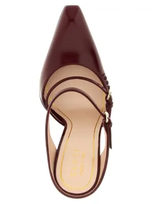 'Gucci Rosso Ancora' sabots 100% leather GUCCI Red