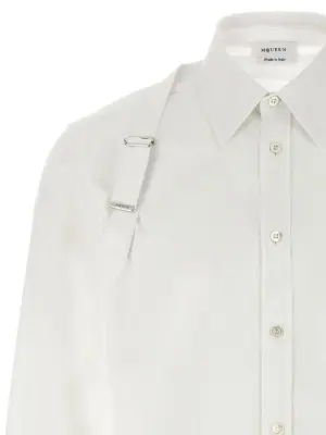 'Harness' shirt Man MCQUEEN White