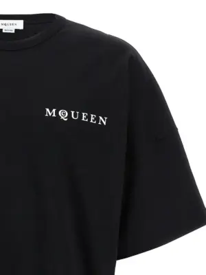 'McQueen' T-shirt Man MCQUEEN White/Black