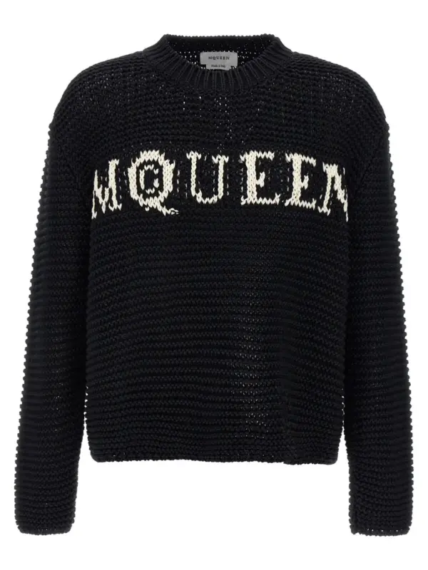 Logo sweater MCQUEEN White/Black