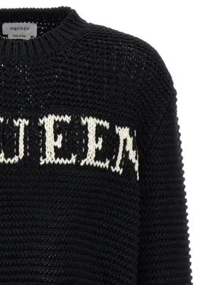 Logo sweater Man MCQUEEN White/Black