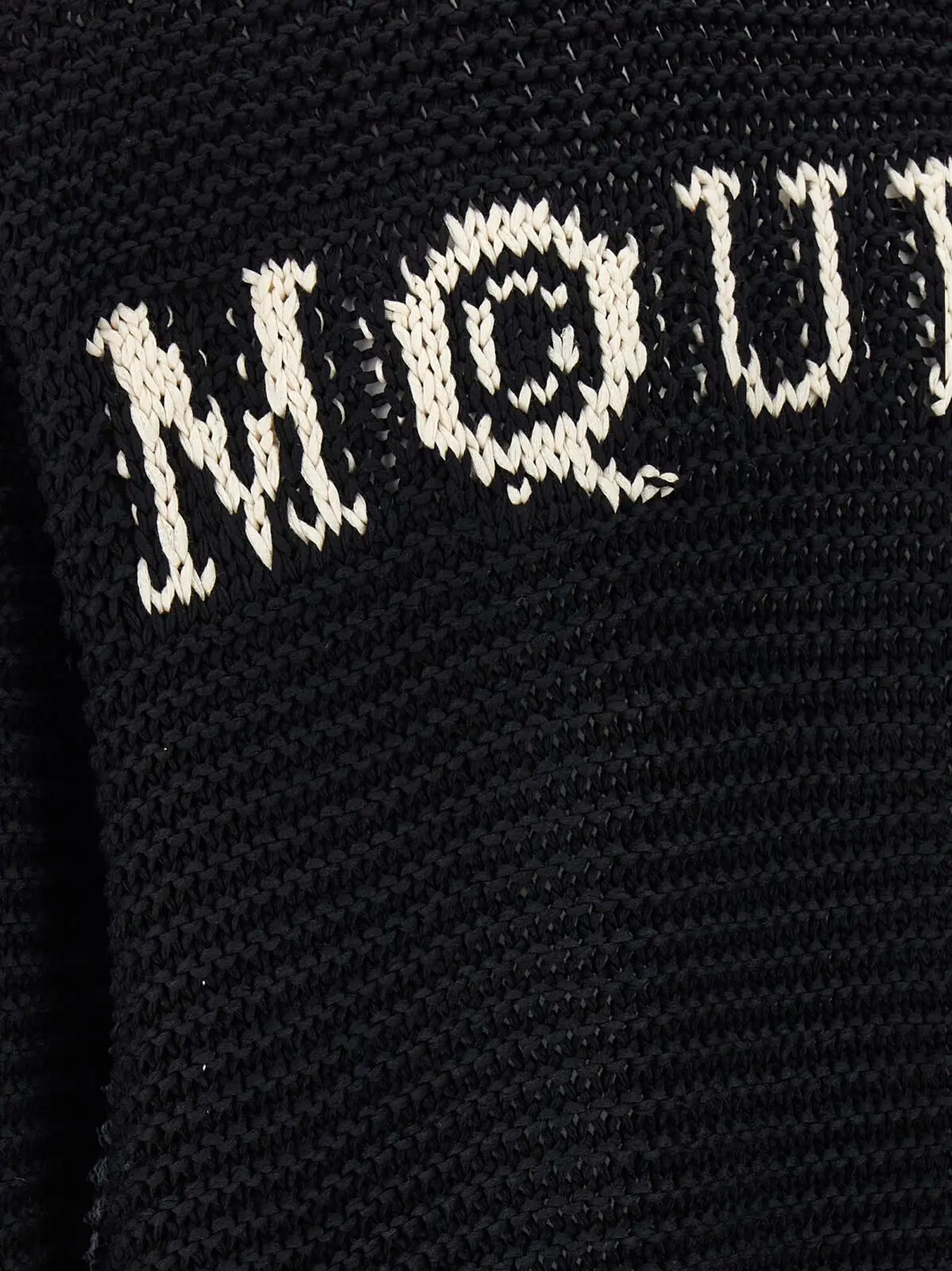 Светр Mcqueen з логотипом Чорно-білий 4 Logo sweater 100% cotton MCQUEEN White/Black