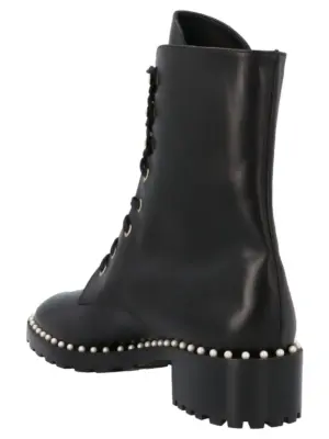 'Allie’ combat boots ALLIESMOBLK STUART WEITZMAN Black
