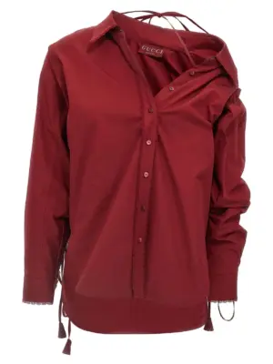 Lacing shirt 830353Z7ADR6052 GUCCI Red