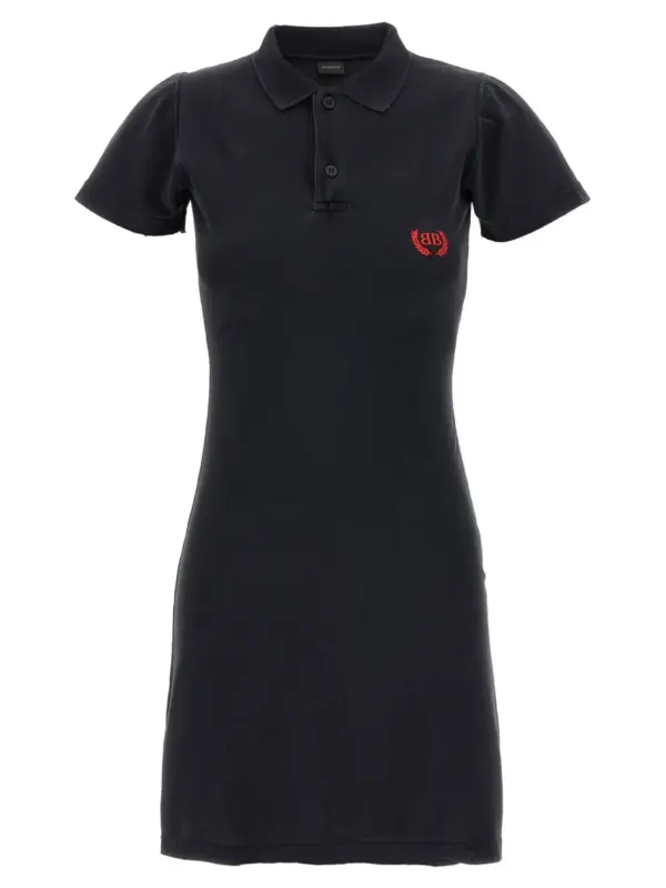 'Laurel Classic' polo dress BALENCIAGA Black