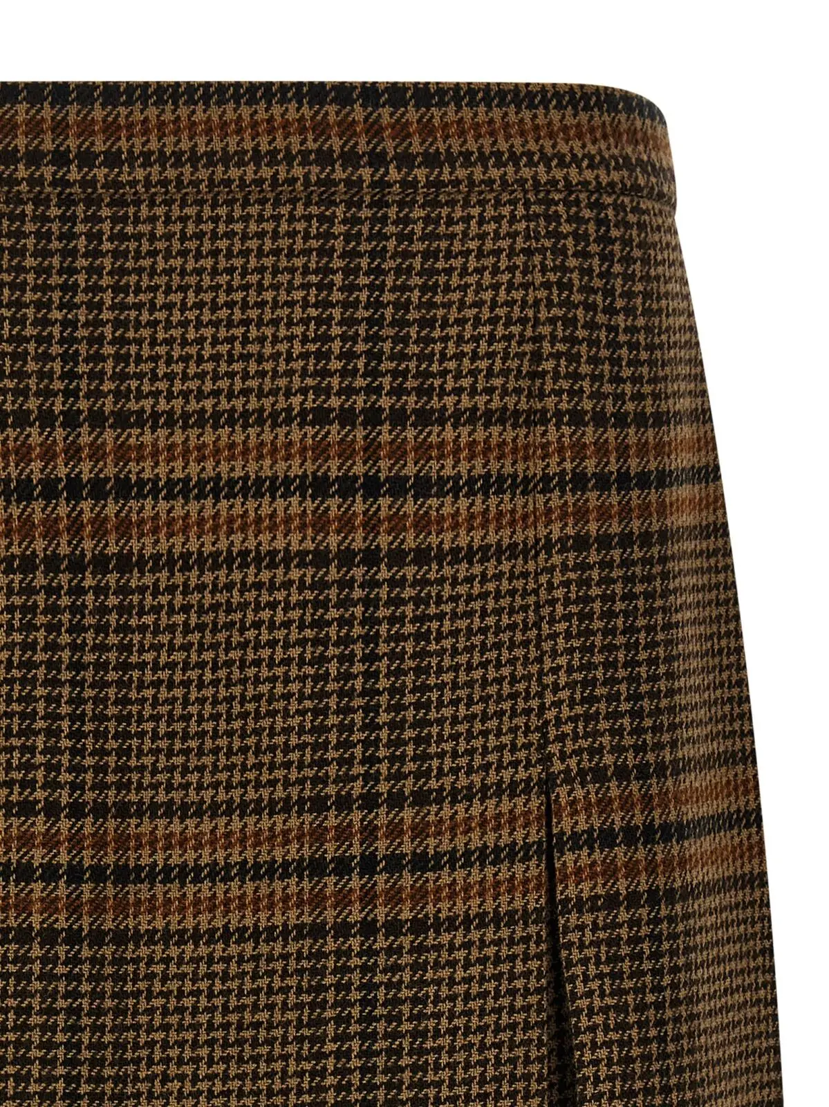 Спідниця Saint Laurent Prince of Wales Коричнева 3 Prince of Wales skirt Woman SAINT LAURENT Brown