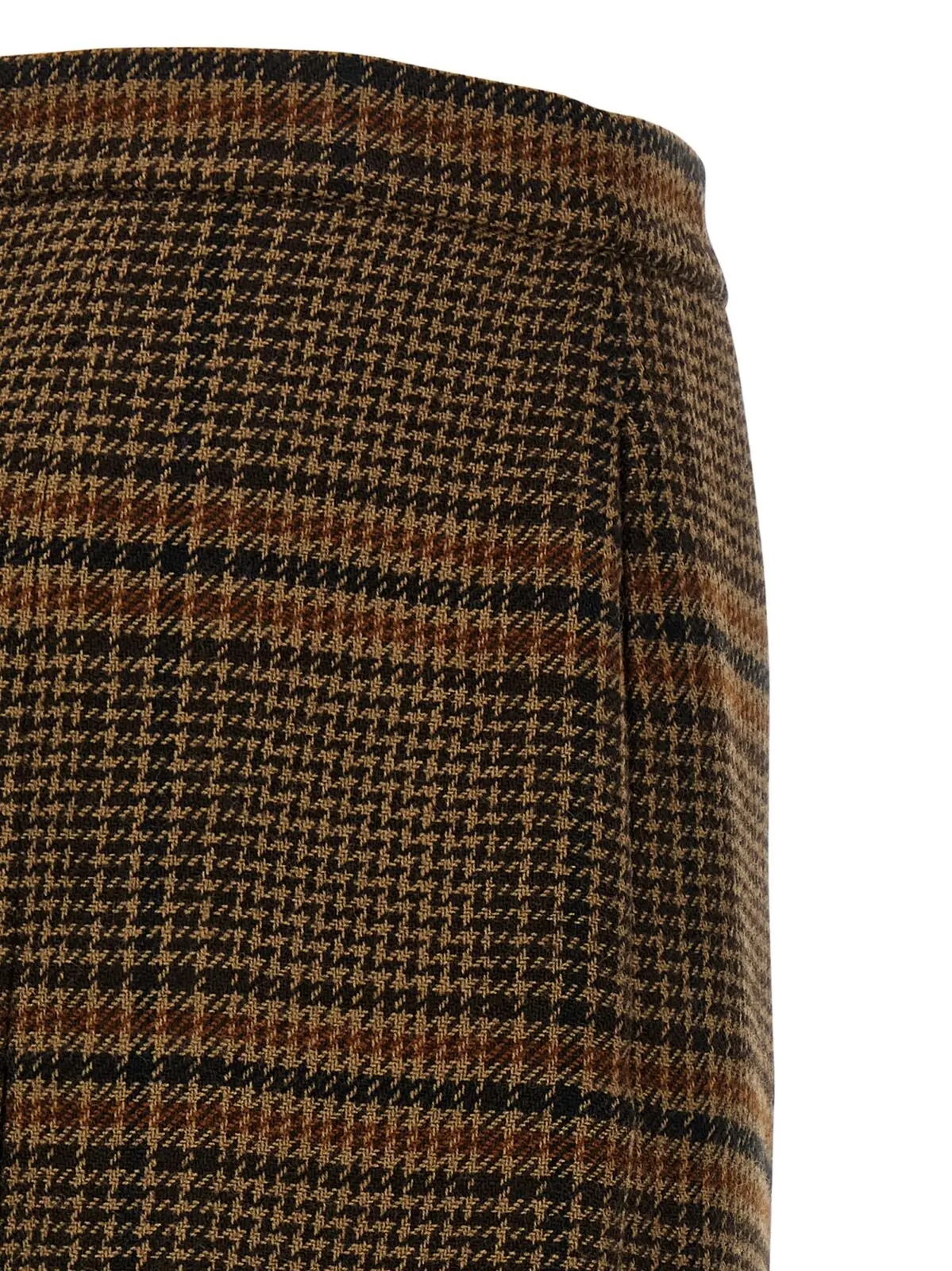 Спідниця Saint Laurent Prince of Wales Коричнева 4 Prince of Wales skirt 100% wool SAINT LAURENT Brown