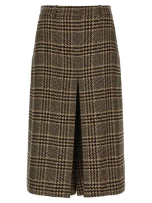 Prince of Wales skirt SAINT LAURENT Multicolor