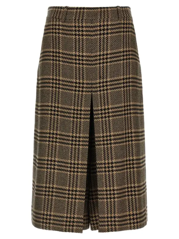 Prince of Wales skirt SAINT LAURENT Multicolor