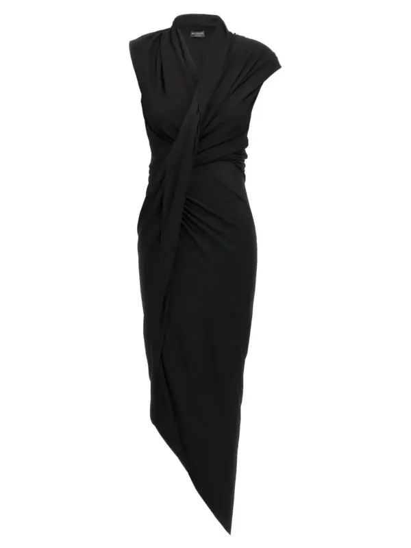 Draped dress BALENCIAGA Black