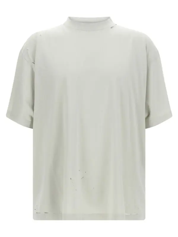 'Blackletter Script' T-shirt BALENCIAGA Beige