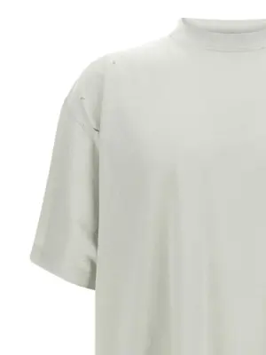 'Blackletter Script' T-shirt Woman BALENCIAGA Beige