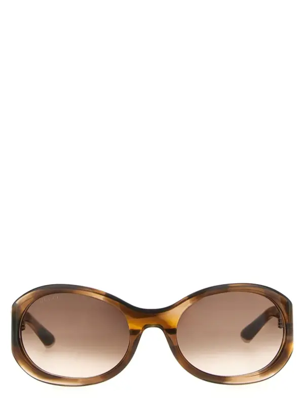 Round sunglasses GUCCI Brown