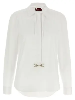 Horsebit shirt GUCCI White
