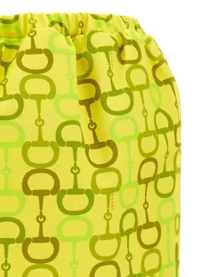 Horsebit print skirt Woman GUCCI Yellow