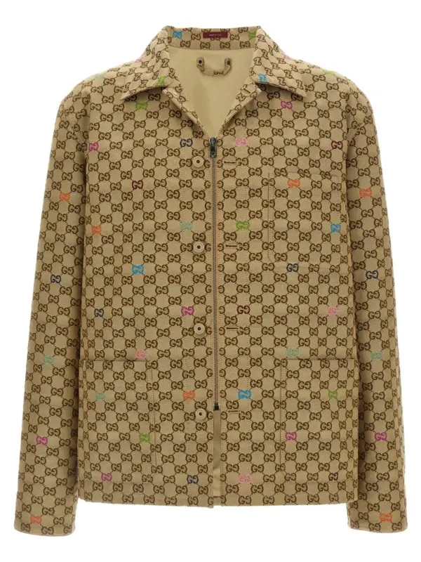 Multicolor fil coupe jacket GUCCI Multicolor