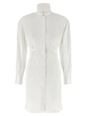 Tuxedo chemisier dress MCQUEEN White
