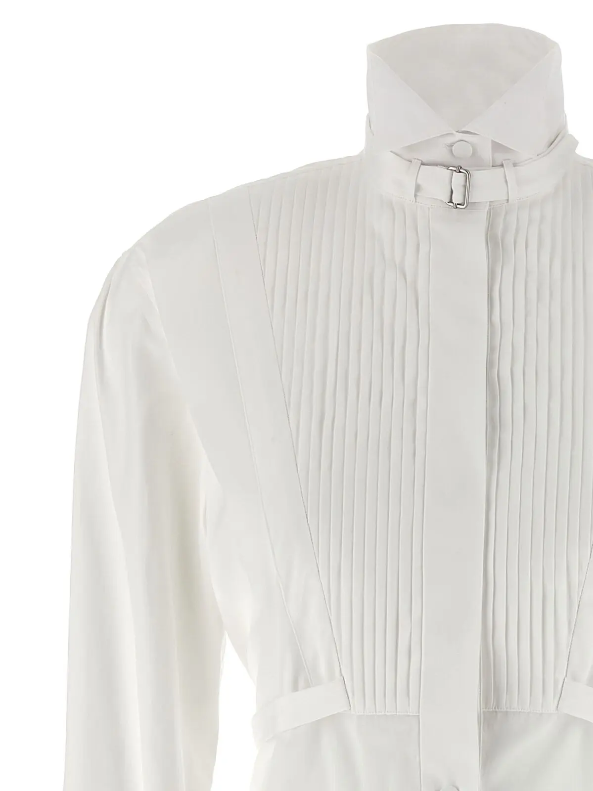 Сукня-сорочка Mcqueen Tuxedo chemisier Біла 3 Tuxedo chemisier dress Woman MCQUEEN White