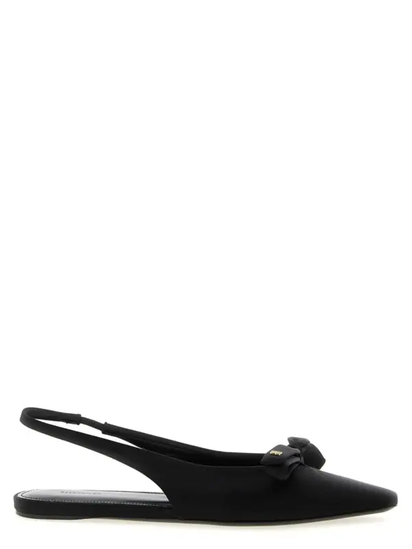 'Nano Bow Sling' slingback BALENCIAGA Black