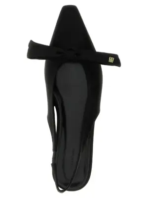 'Nano Bow Sling' slingback 72% viscose