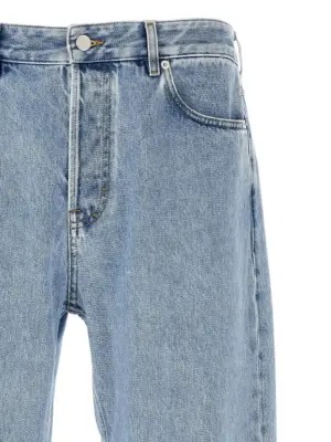 GG insert jeans Man GUCCI Blue