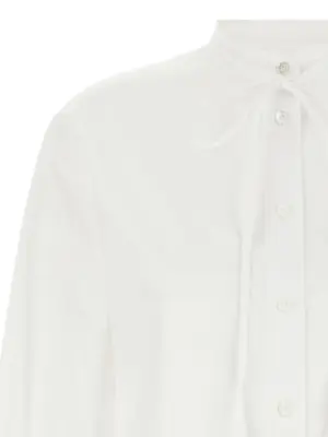 Double G embroidery shirt Woman GUCCI White