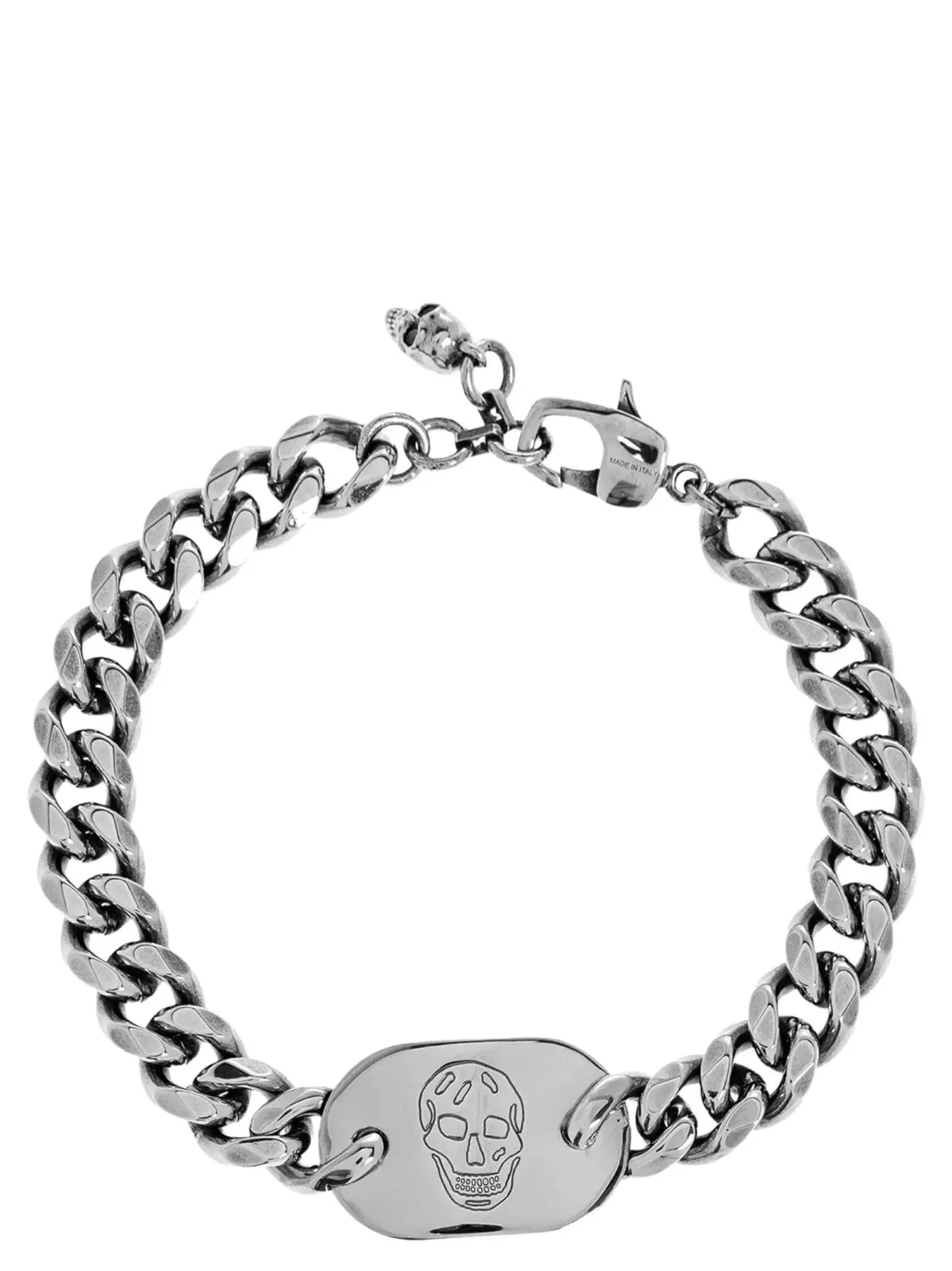 Браслет Mcqueen Skull plate Срібний 1 'Skull plate' bracelet MCQUEEN Silver