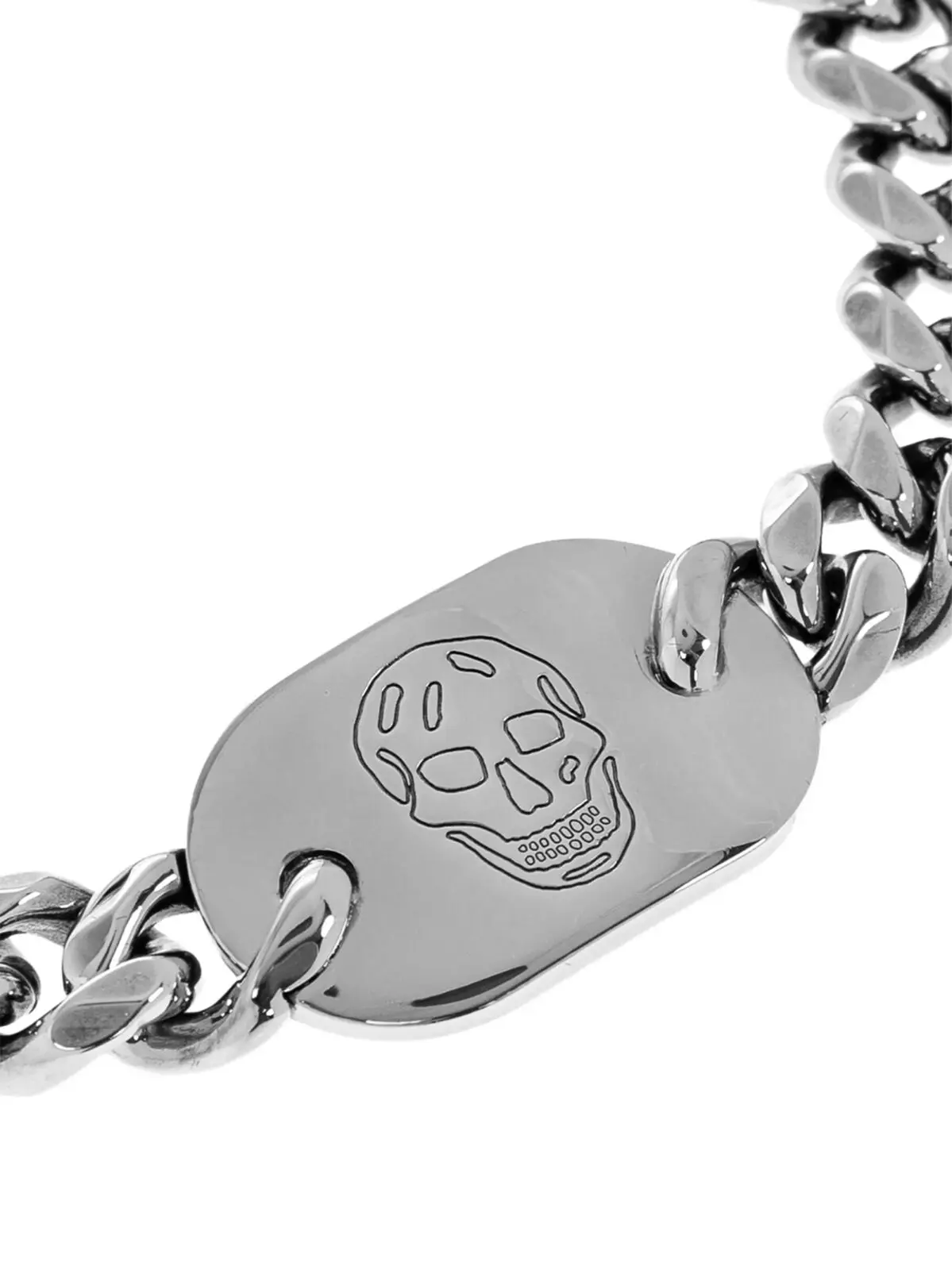 Браслет Mcqueen Skull plate Срібний 2 'Skull plate' bracelet 836629J161N0446 MCQUEEN Silver