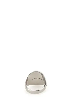 'Signet' ring 836675J161N0446 MCQUEEN Silver