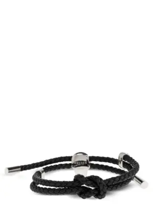 Braided bracelet 8366881ALCA1000 MCQUEEN Black