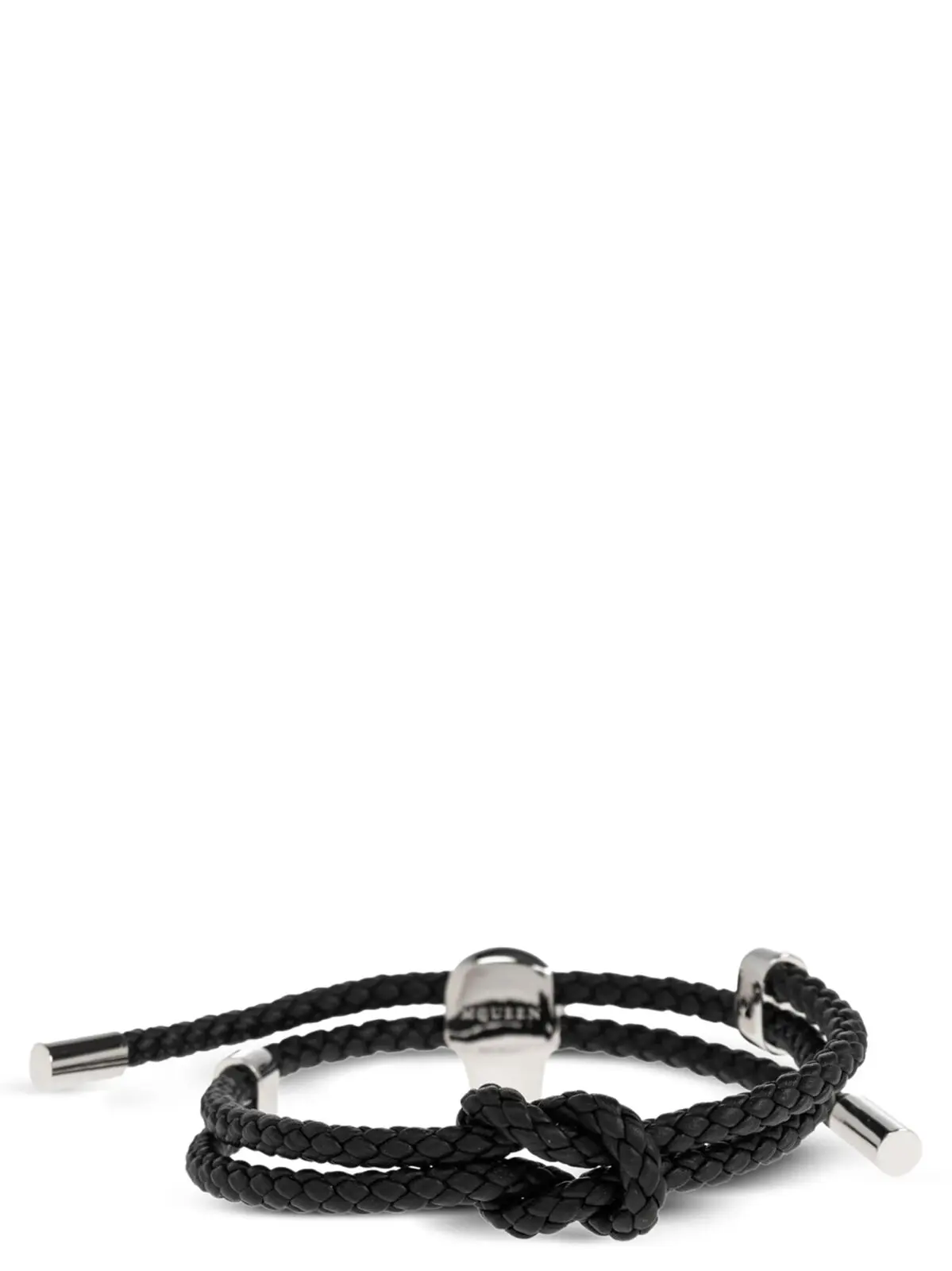 Браслет Mcqueen Braided Чорний 2 Braided bracelet 8366881ALCA1000 MCQUEEN Black