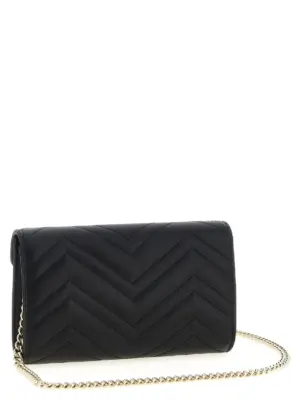 'GG Marmont' wallet on chain 837745AAET81000 GUCCI Black