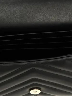 'GG Marmont' wallet on chain 100% calfskin leather (Bos Taurus) GUCCI Black