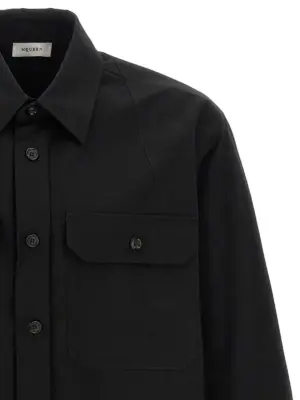 'Harness Utility' shirt Man MCQUEEN Black