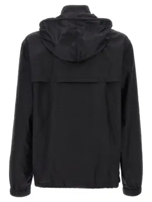 'Skull' windbreaker Man MCQUEEN Black