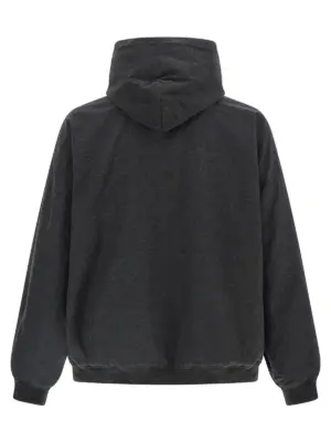 'Trompe L'Œil' hoodie 838688TSWB31140 BALENCIAGA Gray