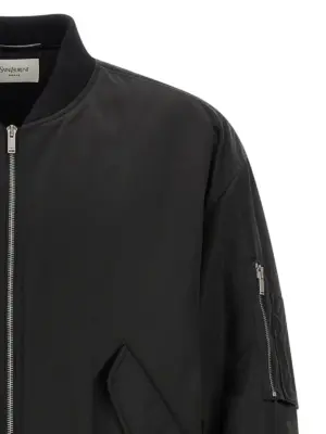 Serge bomber jacket Man SAINT LAURENT Black