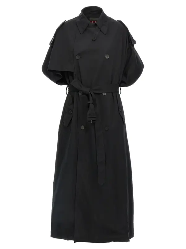 Stole trench coat BALENCIAGA Black