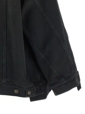 Denim jacket - blazer 100% wool BALENCIAGA Black