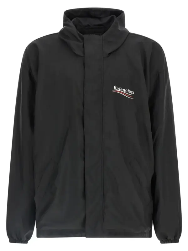 'Political Campaign' anorak BALENCIAGA Black