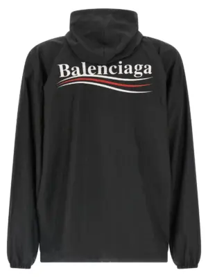 'Political Campaign' anorak 839088TSO351000 BALENCIAGA Black