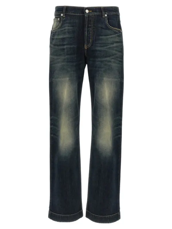 Wide leg jeans MCQUEEN Blue