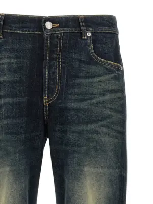 Wide leg jeans Man MCQUEEN Blue