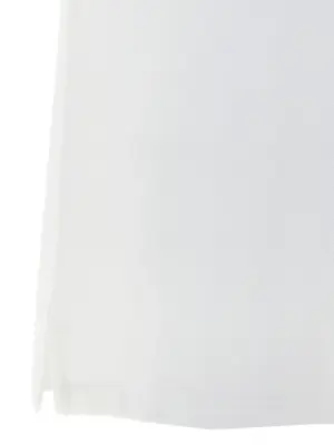 Logo embroidery polo shirt 100% cotton MCQUEEN White/Black