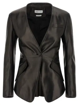 Nappa blazer MCQUEEN Black