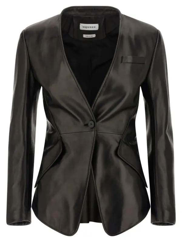 Nappa blazer MCQUEEN Black