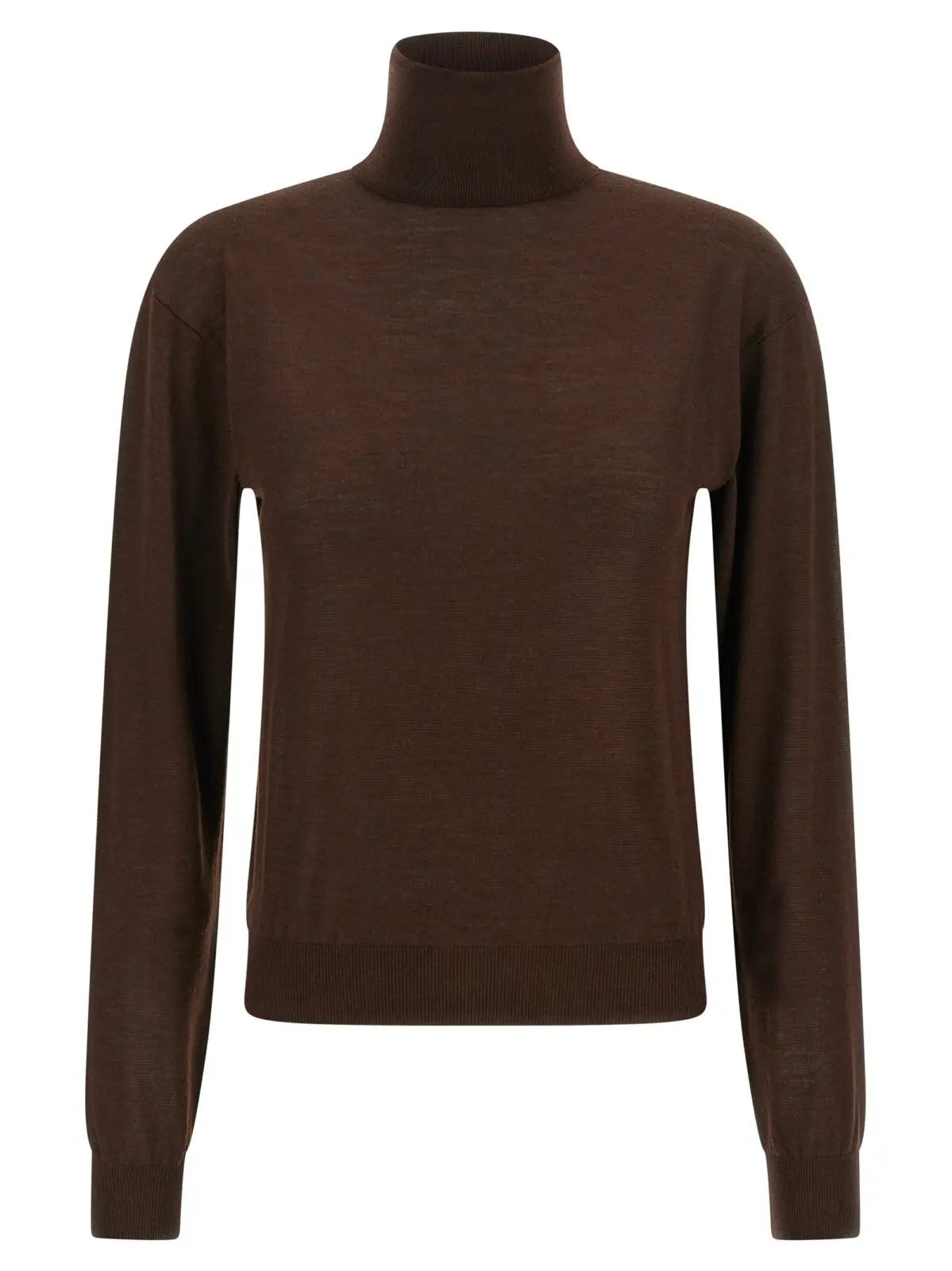 Светр Saint Laurent Turtleneck sweater dropped shoulders Коричневий 1 Turtleneck sweater dropped shoulders SAINT LAURENT Brown