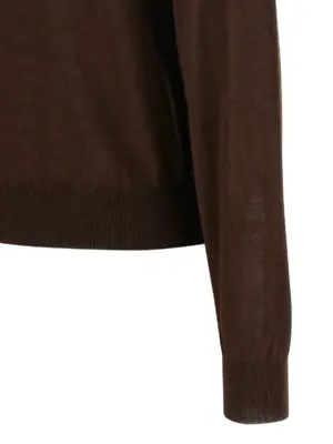 Turtleneck sweater dropped shoulders 35% wo