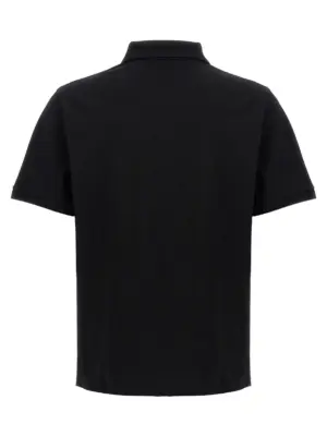 Logo embroidery polo shirt 844845Y37HC1000 SAINT LAURENT Black