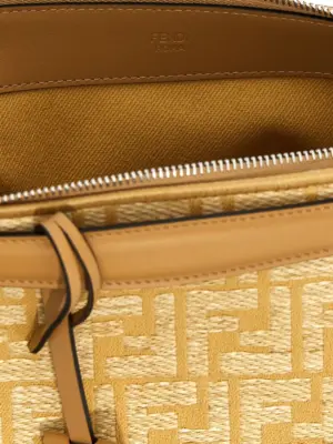 'By The Way Soft Medium' handbag 58% cotton 39% polyamide 3% polyester FENDI Beige